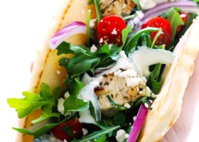 Chicken Souvlaki with Tzatziki Sauce