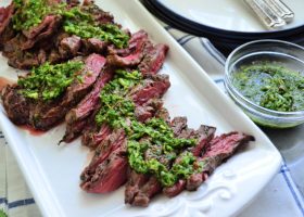 Skirt Steak with Chimichurri Sauce
